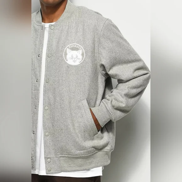 RipNDip, RARE color way and design, varsity jacket! LIKE NEW 💯 authentic. - Picture 5 of 16